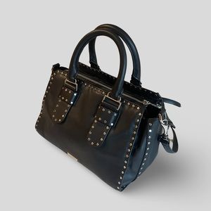 Rebecca Minkoff Midnighter studded Medium Satchel Shoulder Crossbody Handbag